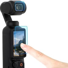 MSP Ekran Koruyucu Seti 9h (Dji Osmo Pocket 4 ve 3 Uyumlu) - Lens ve Ekran Için Çizilme Karşıtı Ultra Şeffaf Koruma Paketi