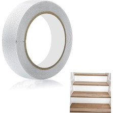 MSP Kaymaz Bant, 2.5CMX10M Şeffaf Su Geçirmez Kaydırmaz Bant, Güçlü Yapışkanlı Kauçuk Kaydırmaz Şerit, Banyo, Tekne, Merdiven ve Havuzlar Için Önceden Kesilmiş