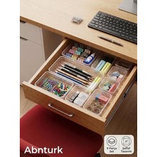 MSP Parça Çekmece Içi Organizer Set Plastik Kaydırmaz Tabanlı Şeffaf Çok Amaçlı Düzenleyici