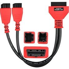 MSP Chrysler 12+8 Programlama Kablosu Konnektörü Için Obd2 Adaptörü, Bypass Ağ Geçidi Protokolü Kablosu Maxisys MS906 MS906S MS906BT MS906 Pro MS906 Pro-Ts MK908 Pro Iı MS909 MS919 Ultra Ultra Ev