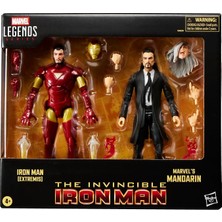 MSP Marvel Legends Serisi Demir Adam (Extremis) ve Marvel's Mandarin Ikili Aksiyon Figür Seti, Avengers Comics