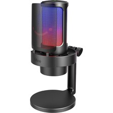 MSP USB Mikrofonu, Ampligame Oyun Bilgisayarı Masaüstü Kondansatör, Rgb Mikrofon, Mac/bilgisayar/ps4/ps5'te Youtube, Sessiz Düğmeli, Mikrofon Kazancı, Pop Filtresi, Şok Montajı, Kulaklık Jakı-A8
