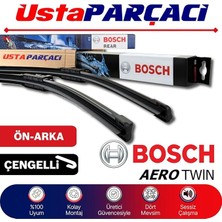 MSP Nissan Qashqai ile Uyumlu 2022-2025 Aerotwin-Rear Ön Arka Silecek Takımı AR813S H301
