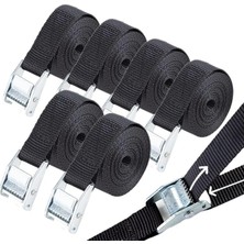 MSP Kayışı, Kısa Bağlama Kayışı, Kelepçeli Kilitli, Siyah, Yaylı Kilit, 6 x 1 M, Sabitleme Kemeri, Bisiklet, Germe Kemeri, Bagaj Taşıyıcı, Motosiklet, Bisiklet Taşıyıcı, Bagaj, Kamp Için