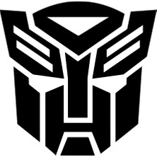 MSP x 11 cm Transformers Oto Sticker - Araba Cam Sticker Siyah