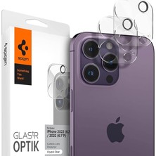 MSP iPhone 16 Pro/pro Max / 15 Pro/15 Pro ile Uyumlu Kamera Lens Camı Koruyucu Glas.tr Optik (2 Adet) Şeffaf - AGL05761 (Spigen Tr Garantili)