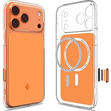 MSP iPhone 17 Pro Max ile Uyumlu Magsafe Kılıf Ultra Hybrid T Mag Fit Glossy Kamera Kontrol Sararmaya Dayanıklı Turuncu Şeffaf Kapak - ACS10468 (Spigen Tr Garantili)