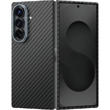 MSP - Galaxy Z Fold 7 ile Uyumlu Samsung Flip Kevlar Kılıf Diago Magsafe ile Uyumlu 0,5 Süper Ince Aramid Karbon Fiber