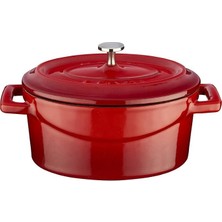 MSP Metal Oval Mini Tencere, Kırmızı