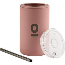 MSP Green Pembe Pipetli Termos, 425 Ml, Paslanmaz Çelik, Silikon, Bpa Içermez