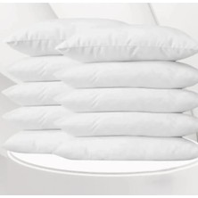 MSP Çeyiz 10'lu Pamuklu Beyaz Fermuarlı 50X70 cm Iç Yastık Kılıfı