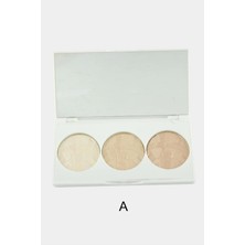 Givoria Gabrini 3'lü Highlighter Palet Set HCX94553