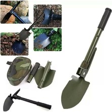 MSP Pratik Pusulalı Çantalı Kazma Kürek Kamp Seti Katlanabilir, 41.50 Cm, CHRMK13784, Siyah