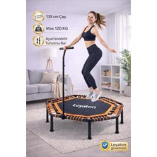 MSP 135 cm ''(54 Inç) Tutmalı Step Trambolin Siyah-Turuncu Tek Ebat