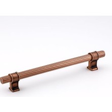 aklow akyoleticaret Metal 160 mm Dayanıklı Hisar Soft Antik Bakır Çizgili Kulp Mobilya Çekmece Dolap Kapak Kulpu Kulpları