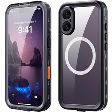 MSP Aksesuar iPhone 17 Su Geçirmez Kılıf 2m Derinlik Dayanıklı, 360° Tam Koruma, Darbe Emici Pc + Tpu Kapak (Iphone 17)