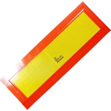 aklow akyoleticaret Bant, BADEM10 Tüvtürk Uyumlu E37 Reflektörlü Fosforlu Tır Kamyon Dorse Çekici Arkası 20 cm x 56.5 cm 1 Çift
