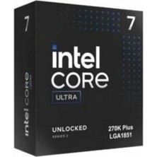 MSP Core™ Ultra 7 Işlemci 270K Plus 24 Çekirdek (8 P Çekirdeği + 16 E-Çekirdek) 5,5 Ghz'e Kadar