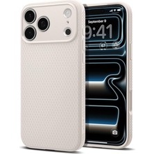 MSP iPhone 17 Pro Max ile Uyumlu Kılıf Liquid Air Kaymaz Dokulu Yüzey Bej Kapak - ACS09891 (Spigen Tr Garantili)