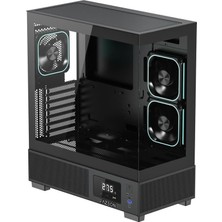 MSP F15 750W 80PLUS Bronze 3X120MM LCD Ekranlı Argb Fanlı Atx Bilgisayar Kasası
