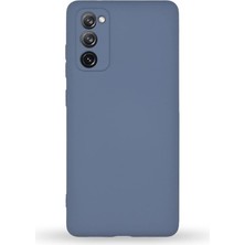 MSP Iletişim Samsung Galaxy S20 Fe ile Uyumlu Kapak Kamera Korumalı Içi Kadife Lansman Silikon Kılıf - Petrol Mavisi