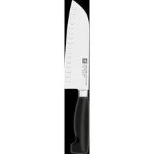 MSP Four Starsantoku Bıçağı, 18 Cm, Oluklu Kenar