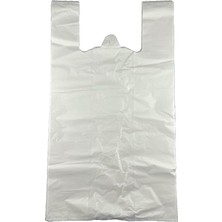 MSP Beyaz Poşet Battal Boy Hışır Atlet Poşet Market Manav Poşeti Çöp Poşeti 5 kg