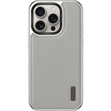 MSP Apple iPhone 16 Pro Kılıf M-Safe Şarj Özellikli Standlı Leto Kapak Gri