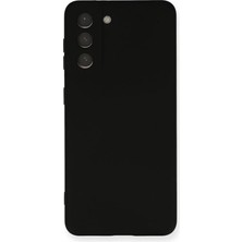 MSP Iletişim Samsung Galaxy S21 Fe ile Uyumlu Kapak Içi Kadife Kamera Korumalı Lansman Silikon Kılıf - Siyah