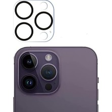 MSP Trend iPhone 14 Pro ve 14 Pro Max Uyumlu Kamera Lens Koruyucu Temperli Cam 9h Sertlik Hd Şeffaf Kapağı