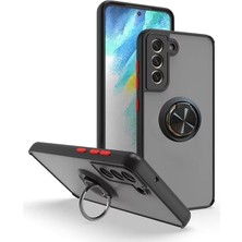 MSP Samsung Galaxy A23 ile Uyumlu Kılıf Thunder Hux Yüzüklü Kapak Şık ve Dekoratif Model Stand Olabilen 360° Dönebilen Yüzük Aparatı ve Kamera Korumalı Yükseltilmiş Thunder Hux Kapak