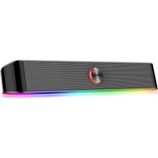 MSP Oyun Ses Barı GS560 Adiemus, Rgb, Kompakt Boyut, Mükemmel Ses, RED-GS560, Siyah
