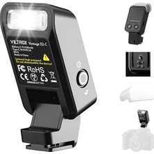 MSP Vintage Z2-C Mini Flaş Speedlite, Gn6 Güçlü 6500 K Ttl Kamera On-Camera Flaş Işığı, 5 Güç Seviyeli, 700 Tam Güç, 10 W Güç, Mini Kamera Flaşı, Canon Kameralar ile Uyumlu