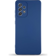 MSP Iletişim Samsung Galaxy A32 ile Uyumlu Kapak Içi Kadife Kamera Korumalı Lansman Silikon Kılıf - Lacivert