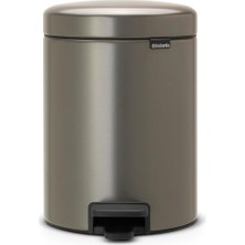 MSP Tret Çöp Kovası, Iç Kovalı, Plastik, Çelik, Plastik, Gri (Platinum), 5 Litre