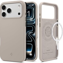 MSP iPhone 17 Pro ile Uyumlu Magsafe Kılıf Silicone Fit Mag Fit Kaymaz Silikon Bej Kapak - ACS09957 (Spigen Tr Garantili)