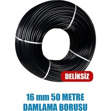 MSP mm Damlama Borusu 50 Metre Deliksiz Damla Sulama Hortumu Sulama Sistemi