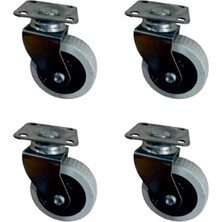 Givoria Furç Tablalı Bilyalı Teker - 20X50 - Gri HKS176 - 4 Adet HXCDR47