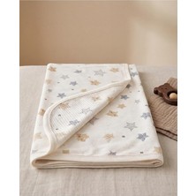 MSP Baby -%100 Pamuk Bebek Battaniyesi | 80X90 Beyaz 80 x 90