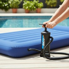 MSP Hava Pompası, 3 Uçlu, 0.9l, 12 Inç, 110CM Hortum, Havuz ve Şişme Yatak Için