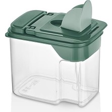 MSP Erzak Gıda Kabı Çay Şeker Çekirdek Kahve Saklama Kabı Bpa Içermez 1800 ml Yeşil