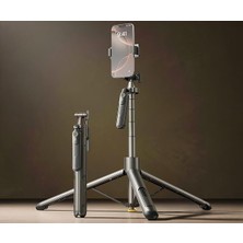 MSP 170 cm Otomatik Açılan Profesyonel Tripod, 360° Kademesiz Dönüş Özellikli, Ultra Geniş Açı Destekli, 1/4 Vida Girişli, Titreşim Önleyici Stabil Telefon ve Kamera Tripodu 430GR | H18 Pro