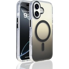 MSP iPhone 17 Için Kılıf Magsafe ile Uyumlu Transparan Renk Geçişli Z-Toros M-Safe Kablosuz Şarj Destekli Gradyan Tasarım IPHONE 17 Ile Uyumlu Kılıf Siyah