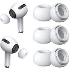 MSP Çift] Yedek Kulaklık Uçları - Airpods Pro 1. ve 2. Nesil Ile Uyumlu, Gürültü Azaltma Delikli, Airpods Pro Için Silikon Kulaklık Uçları, Taşınabilir Saklama Kutusu ve Şarj Kasesine Uygun (Orta)