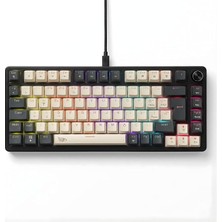 MSP Rgb Mekanik Gaming Klavye, Full Anti-Ghosting, Dayanıklı Abs Gövde, Örgü Kablolu, Hot Swap, Silinmez Double Shot Tuşlar, 82 Tuşlu Mekanik Oyuncu Klavyesi Mavi Switch Kb-09 (Siyah - Beyaz)