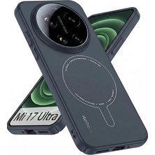 MSP - Xiaomi Mi 17 Ultra Için Kılıf Magsafe ile Uyumlu Şarj Özellikli Kamera Çıkıntılı Ince Mat Sert Pc Kapak - Lacivert
