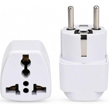 MSP Px-Amc1 Universal Priz Dönüştürücü, Amerikan Priz ve Ingiliz Priz Türk Çevirici Adaptör, Us/uk To Eu Türk Fiş Adaptörü Seyahat Tipi Çevirici