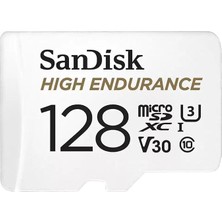 MSP High Endurance Microsdxc Bellek Kartı 128 GB + Adaptör (Dash Camları ve Özel Güvenlik Kameraları Için, 100 Mb/s Okuma, Full Hd ve 4K Videolar Için V30)