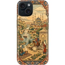MSP iPhone 14 ile Uyumlu Osmanlı 1453 Temalı Silikon Kılıf, Darbe Emici, Çok Renkli
