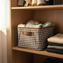 MSP Çelik Destekli Dolap ve Raf Içi Düzenleyici - 45X25X20 cm Katlanabilir Acı Kahve Kıyafet ve Eşya Organizeri (1 Adet)